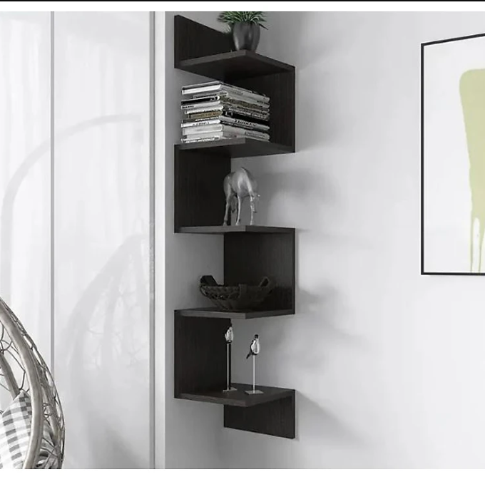 Kệ Gỗ Treo Góc Tường 5 Tầng Tundo CTKT411 KT 125x25x25cm