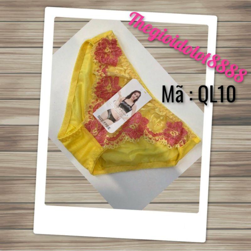 Quần lót ren chất liệu cotton co giãn tốt mã đặt hàng QL10