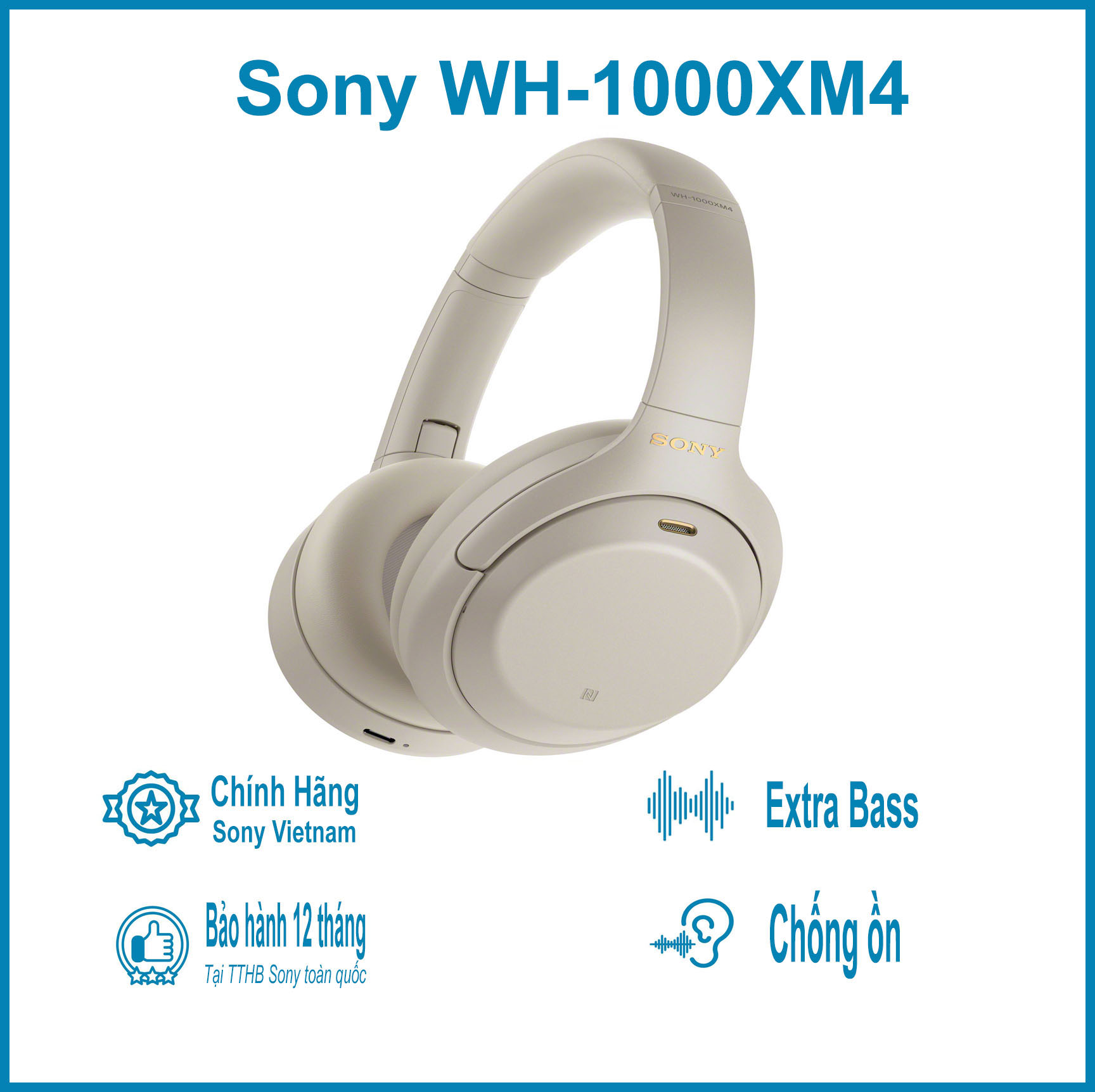 Hình ảnh Tai Nghe Bluetooth Chụp Tai Sony WH-1000XM4 Hi-Res Noise Canceling - Hàng Chính Hãng Hình ảnh Tai Nghe Bluetooth Chụp Tai Sony WH-1000XM4 Hi-Res Noise Canceling - Hàng Chính Hãng