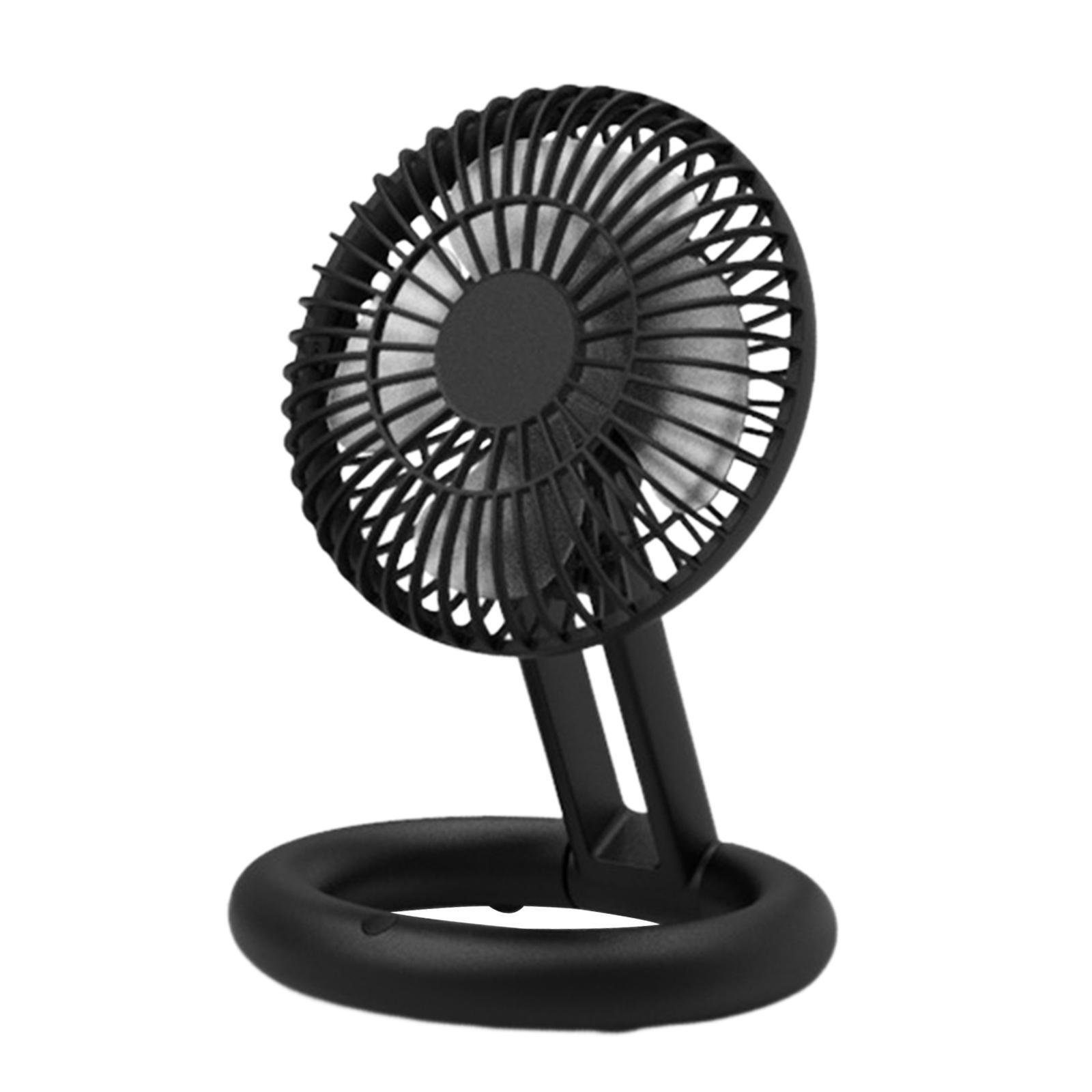 Portable Desk Fan Mini Fan for Desk Folding Small 3 Speeds Adjustment Personal Cooling Fan Makeup Fan for Desk Camping Bedroom