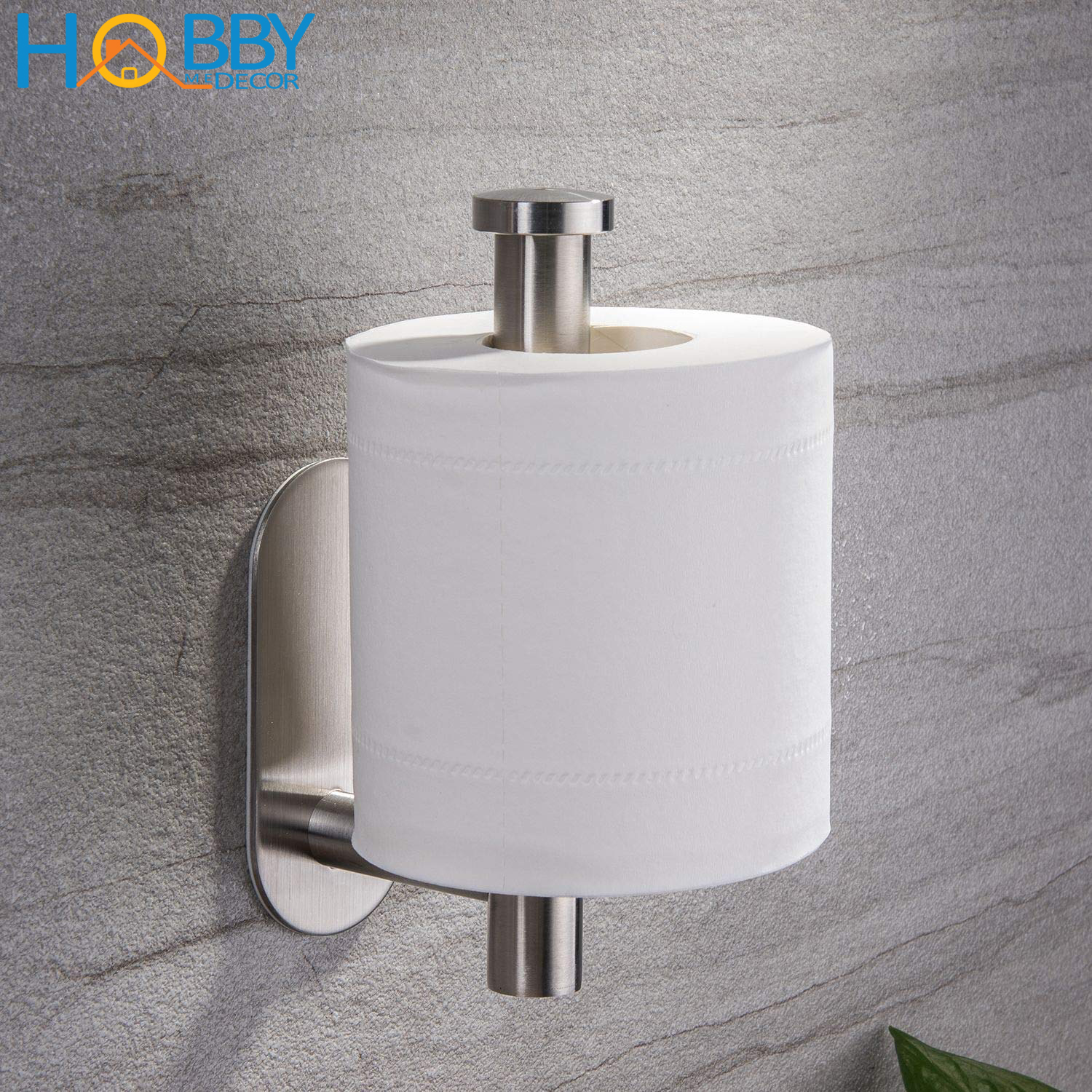Móc treo cuộn giấy vệ sinh Inox 304 dán tường Hobby home decor G5