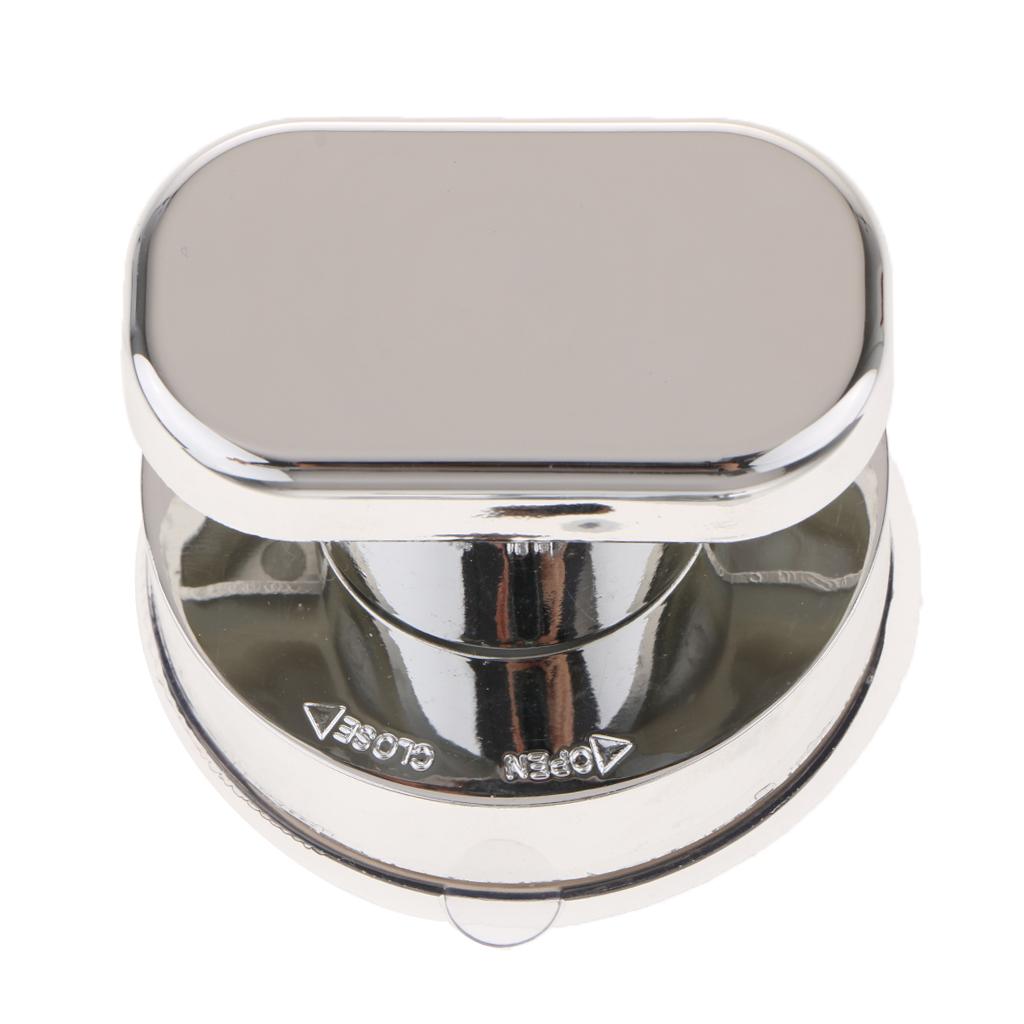 2xStrong Suction Cup Cabinet Handle Glass Door Pull Window Knob Decor Silver S
