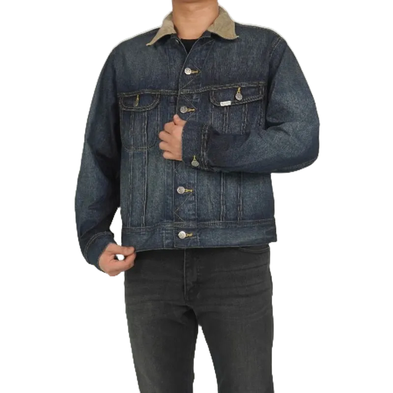 ÁO JACKET PHỐI CỔ JK1 - Áo khoác jean nam siêu đẹp, chất vài denmi cao cấp, thương hiệu Samma Jean