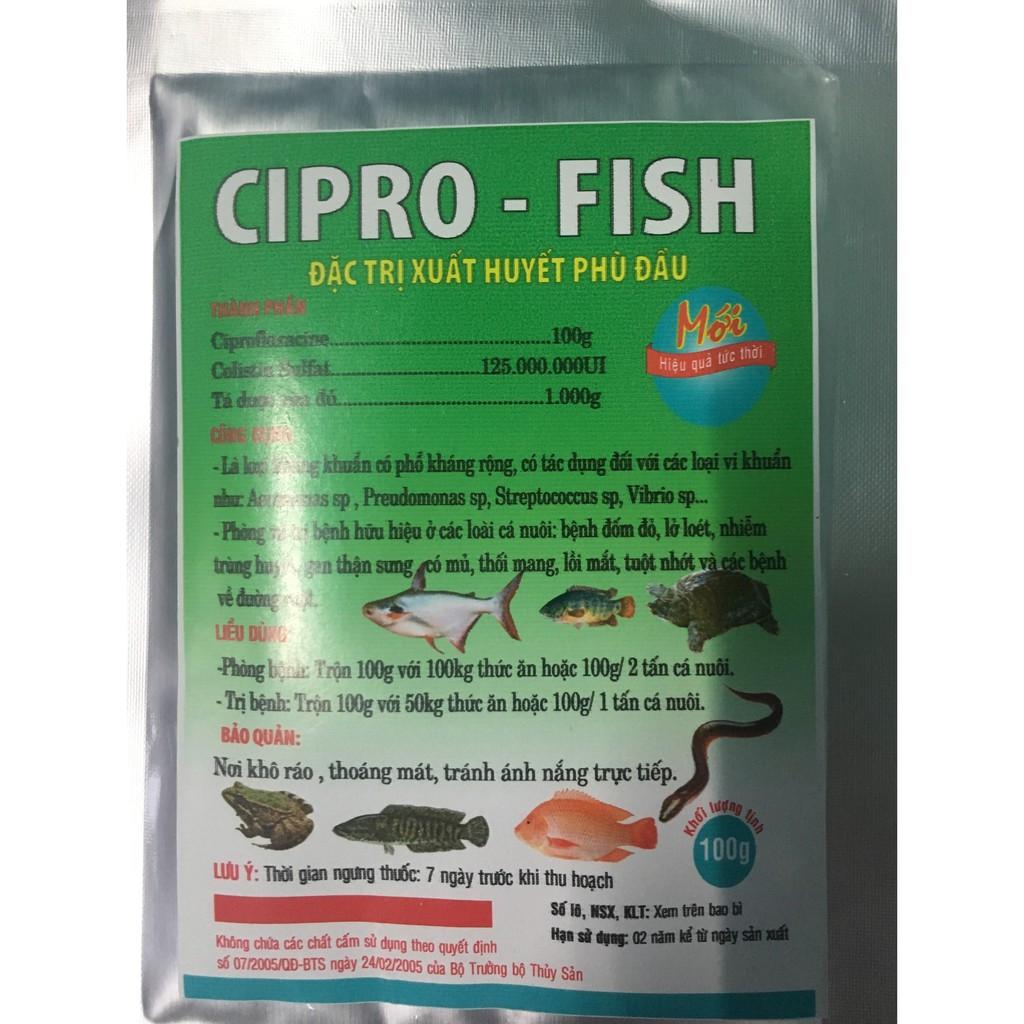 Combo 10 gói Ciprofish dùng cho cá, lươn và các loài thủy sản
