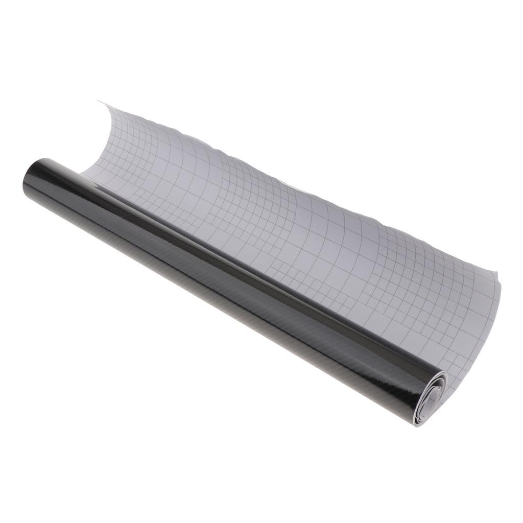 Black Carbon Fiber Car Wrap Vinyl Roll Featuring Air Release Technology