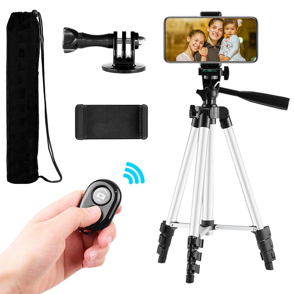 Chân máy chụp ảnh,quay video nhẹ chiều cao 14,1-43,3 inch có thể điều chỉnh được