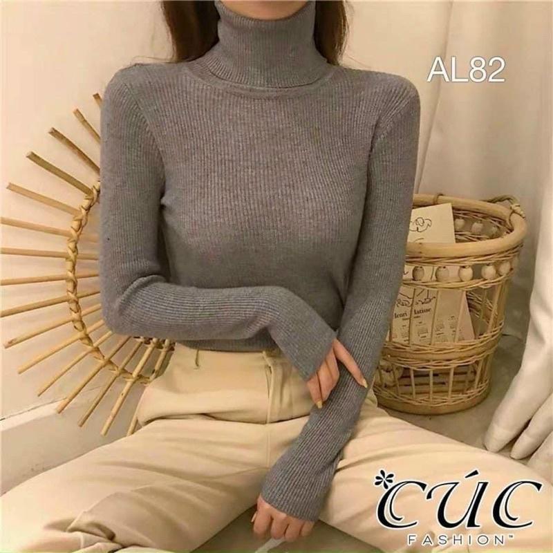 Áo Len Tăm Cổ Lọ, Áo Len Cao Cổ Giữ Nhiệt Nhiều Màu Cho Nữ