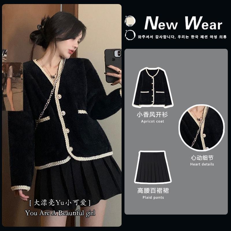 Hàng Sẵn_ Áo khoác len lông thỏ mềm mịn ngọt ngào Hadu shop