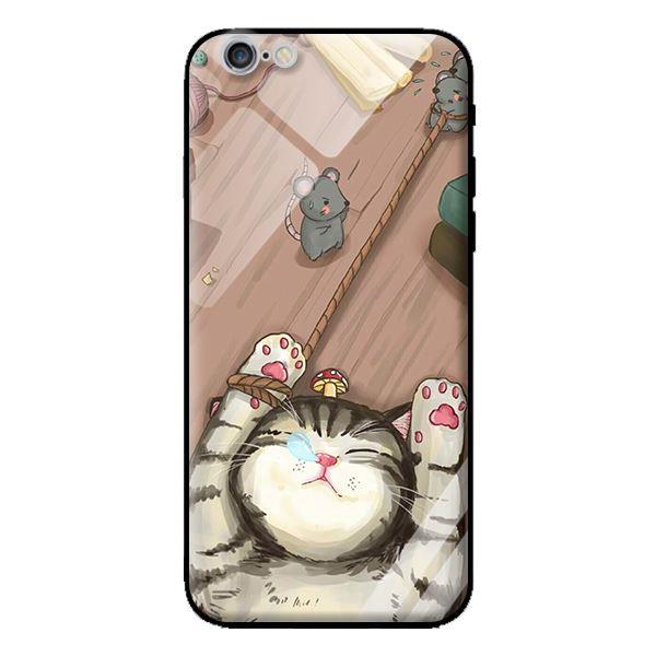 Ốp kính cường lực cho iPhone 6s Mèo Khóc - Hàng chính hãng