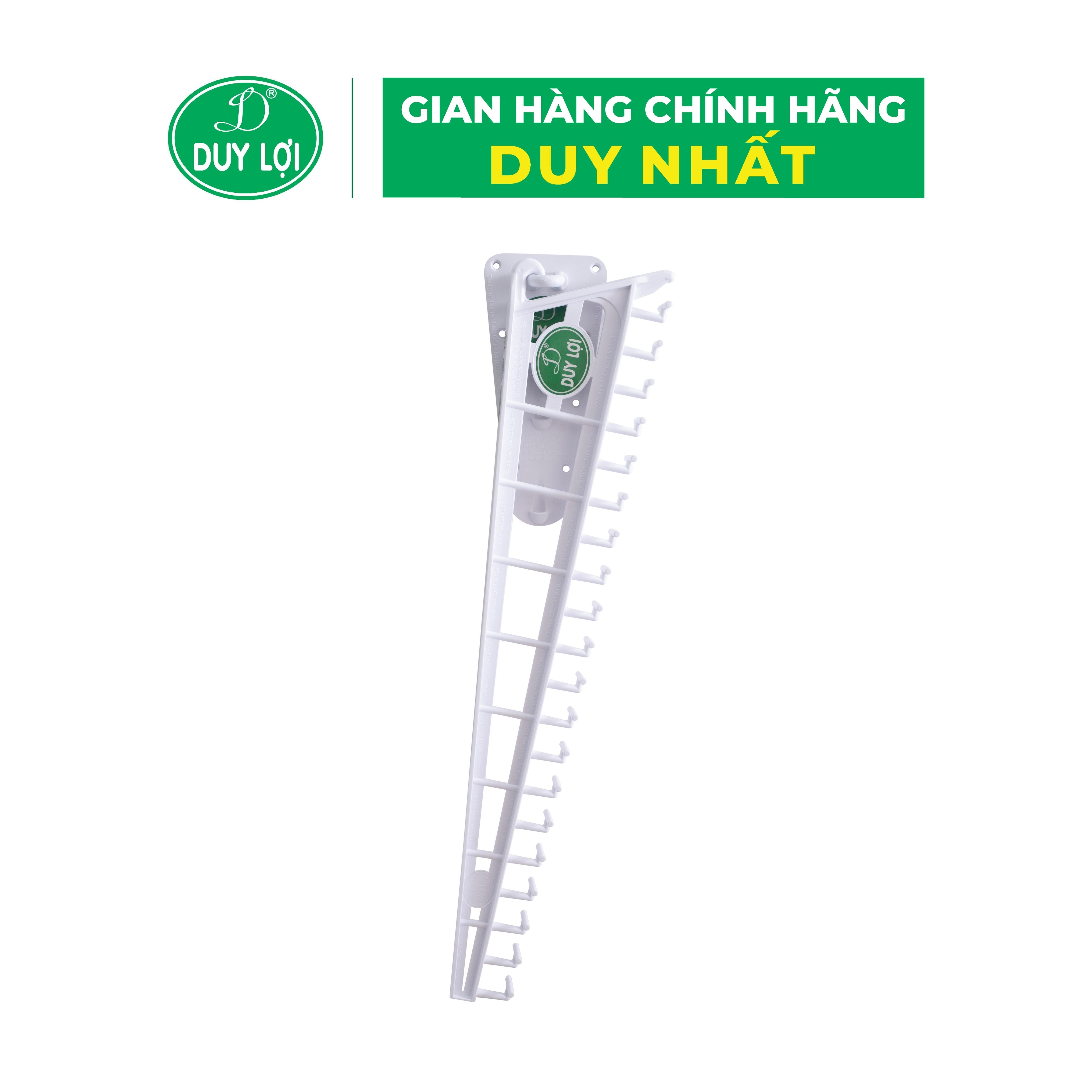 GIÁ PHƠI ĐỒ XẾP GẮN TƯỜNG - QUÀ TẶNG 20 MÓC ÁO