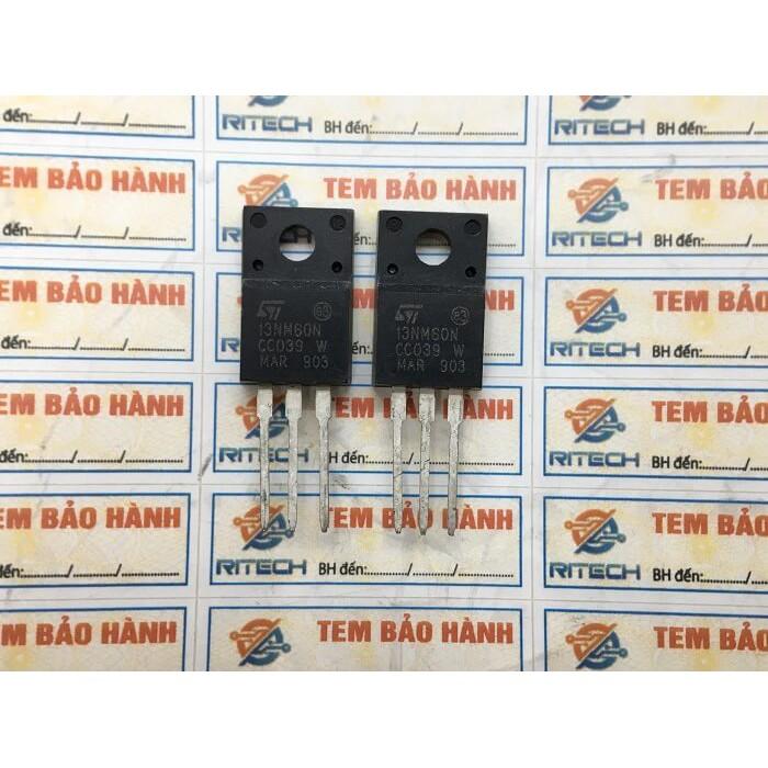 Combo 4 chiếc 13NM60N, STL13NM60N Mosfet kênh N 11A 600V