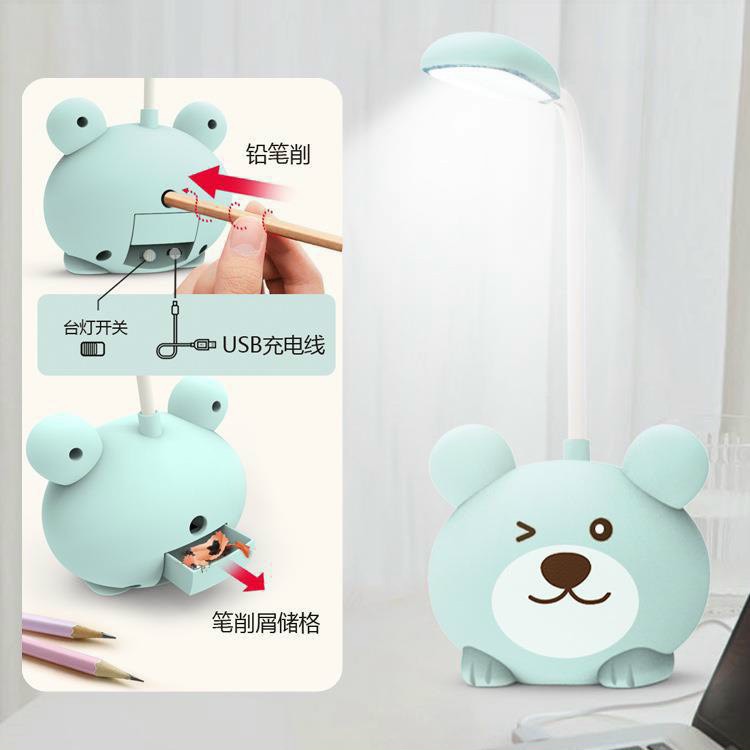 Đèn LED để bàn hình thú dễ thương sạc pin tiện lợi - Đèn đọc sách