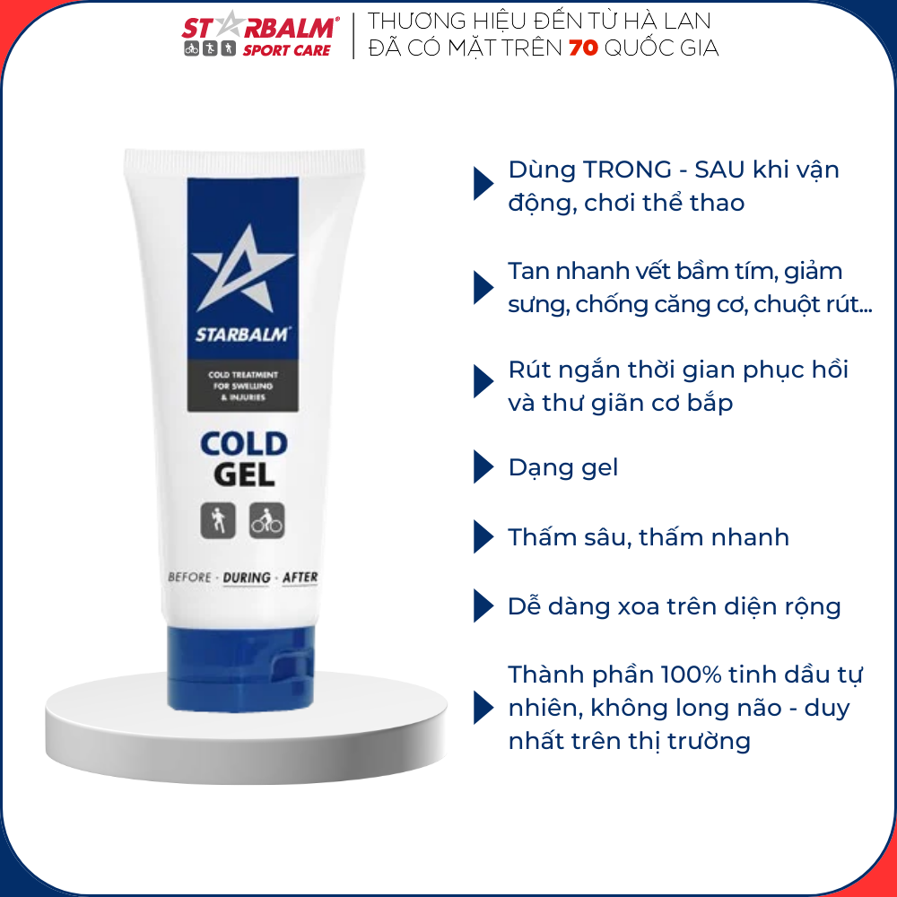 Gel làm lạnh Starbalm - Hà Lan 100ml