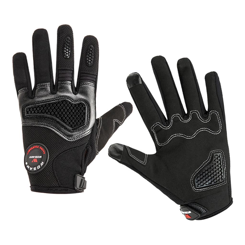1 Pair Motorcycle Gloves Microfiber Portable Cycling Gloves for Motorbike