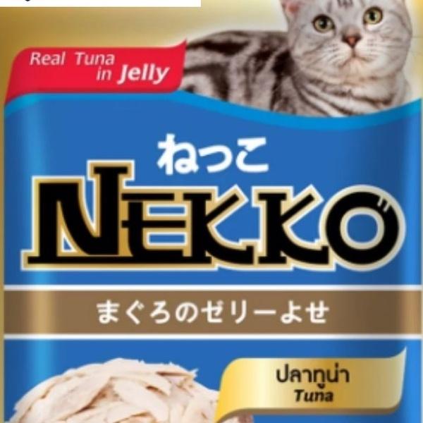 Thức ăn ướt pate mèo lớn Nekko Jelly 70g các vị