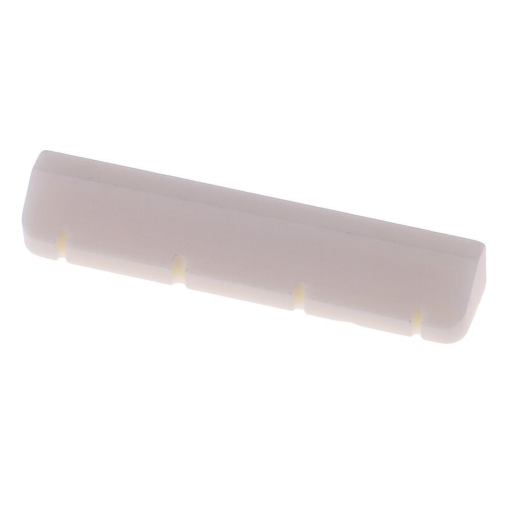 Instrument Guitar Bridge Parts Saddle Nut Set Slotted for Ukulele Accessory