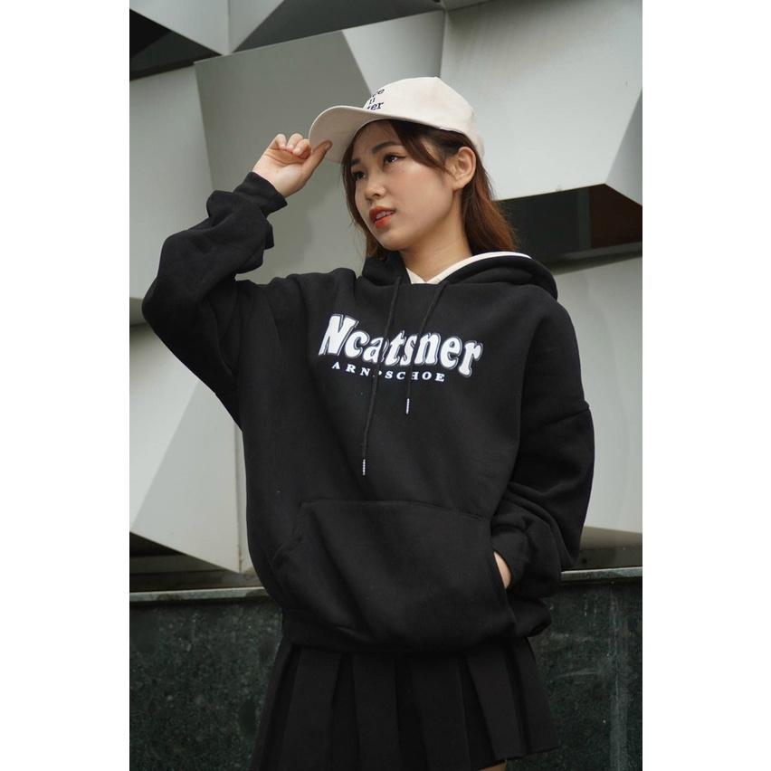 ÁO HOODIE - ÁO KHOÁC NỈ NGOẠI Dây full zip  HOOIDE MỚI in chữ Ncatsner