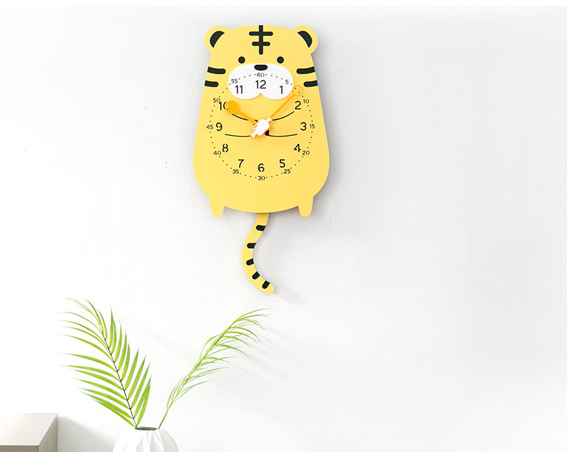 Đồng hồ treo tương, đồng hồ treo tường trang trí nhà cửa decor phòng con Hổ - Tiger wall clock