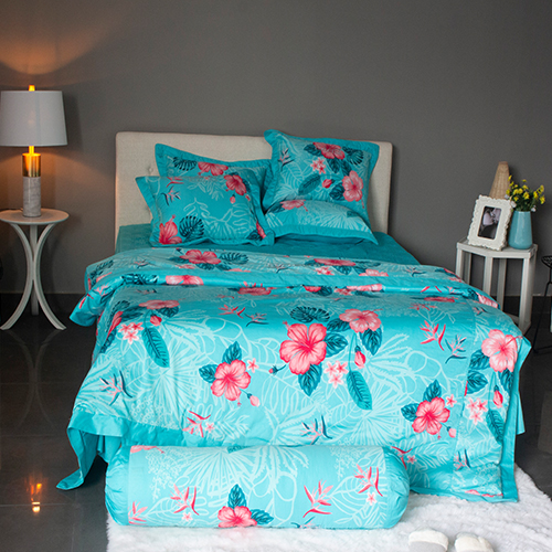 BỘ CHĂN GA BỌC CHẦN GÒN EDENA COTTON ED51 - TẶNG 2 RUỘT GỐI NẰM BALL EDENA CAO CẤP 45*65