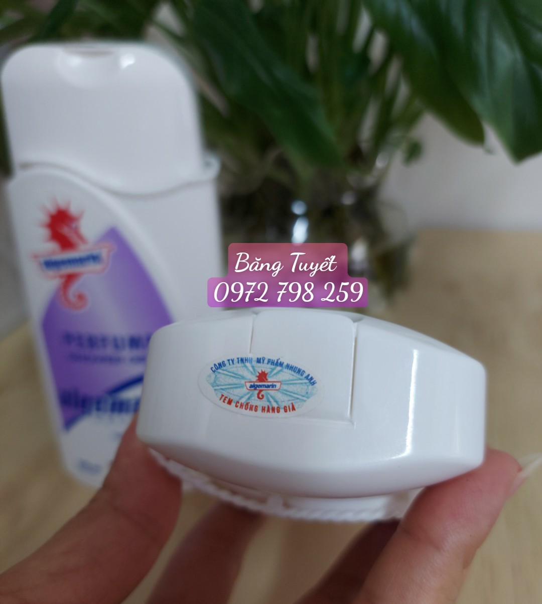 Sữa tắm cá ngựa ALGEMARIN 300ML CHAI VUÔNG ( ĐỨC )  hải mã, hương nước hoa