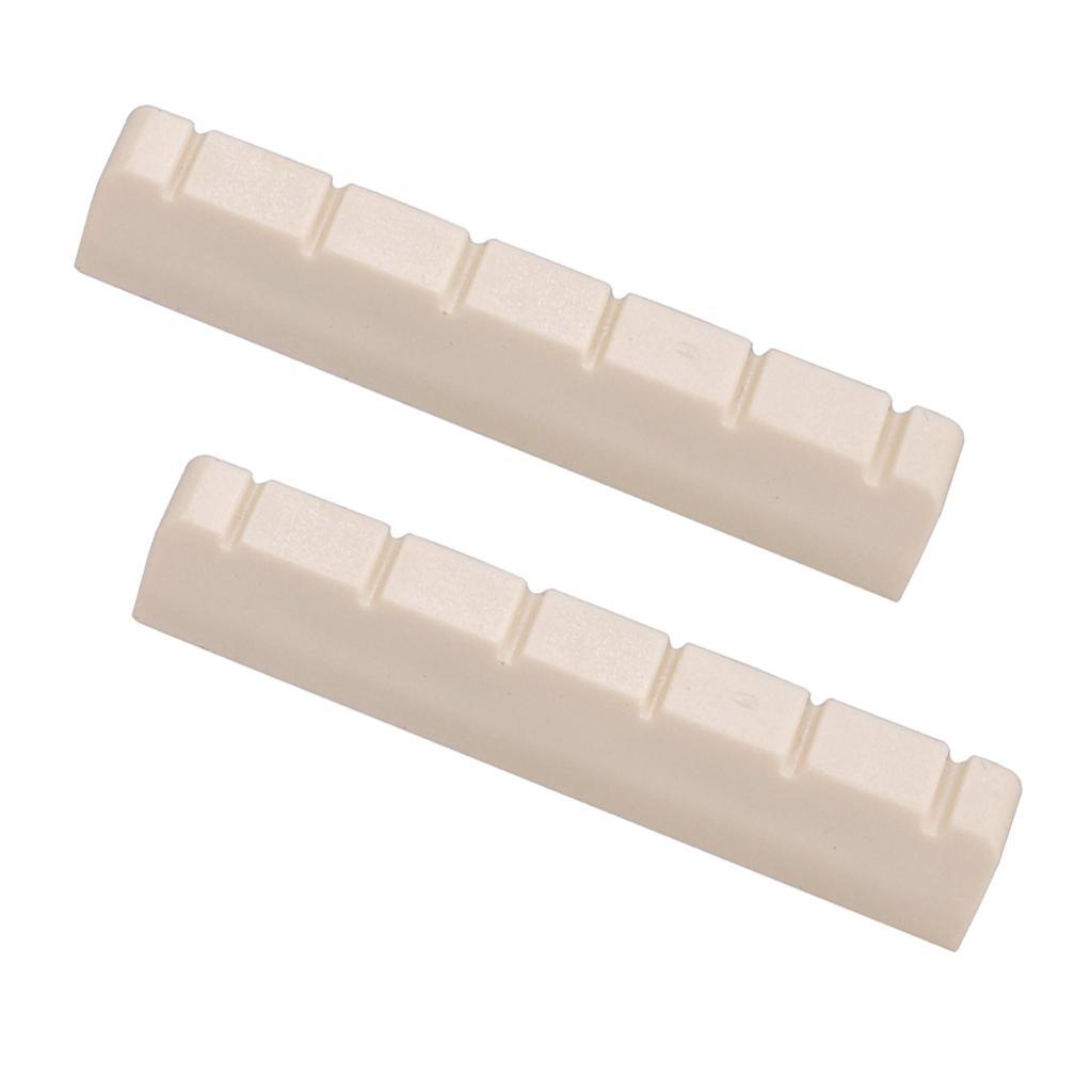 2x Guitar Slotted Curved Nut For Classcial Guitar Parts Beige Color