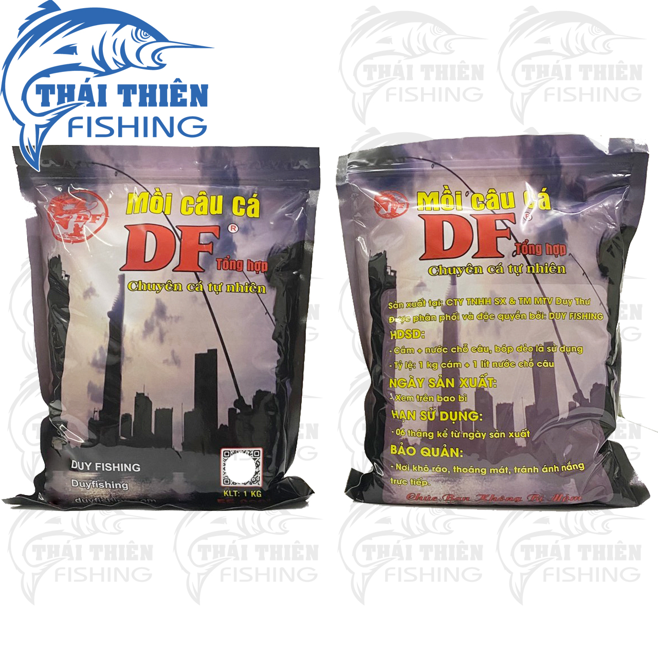 Mồi Câu Cá DF Tổng Hợp Gói 1kg Chuyên Cá Tự Nhiên