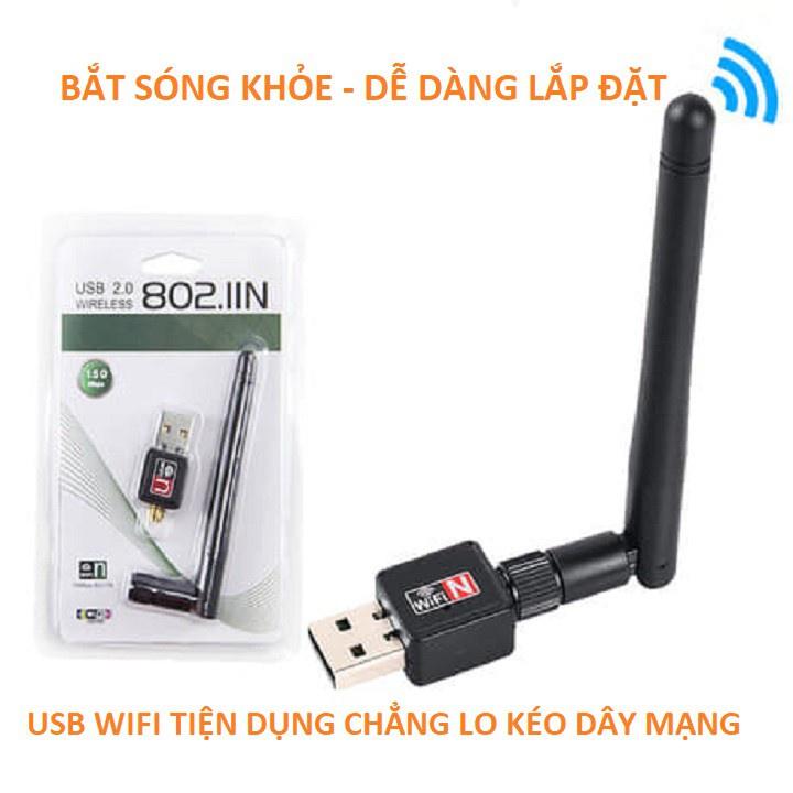 Bộ thu sóng Wifi máy tính laptop mẫu mới loại tốt siêu khỏe hàng chất lượng cao