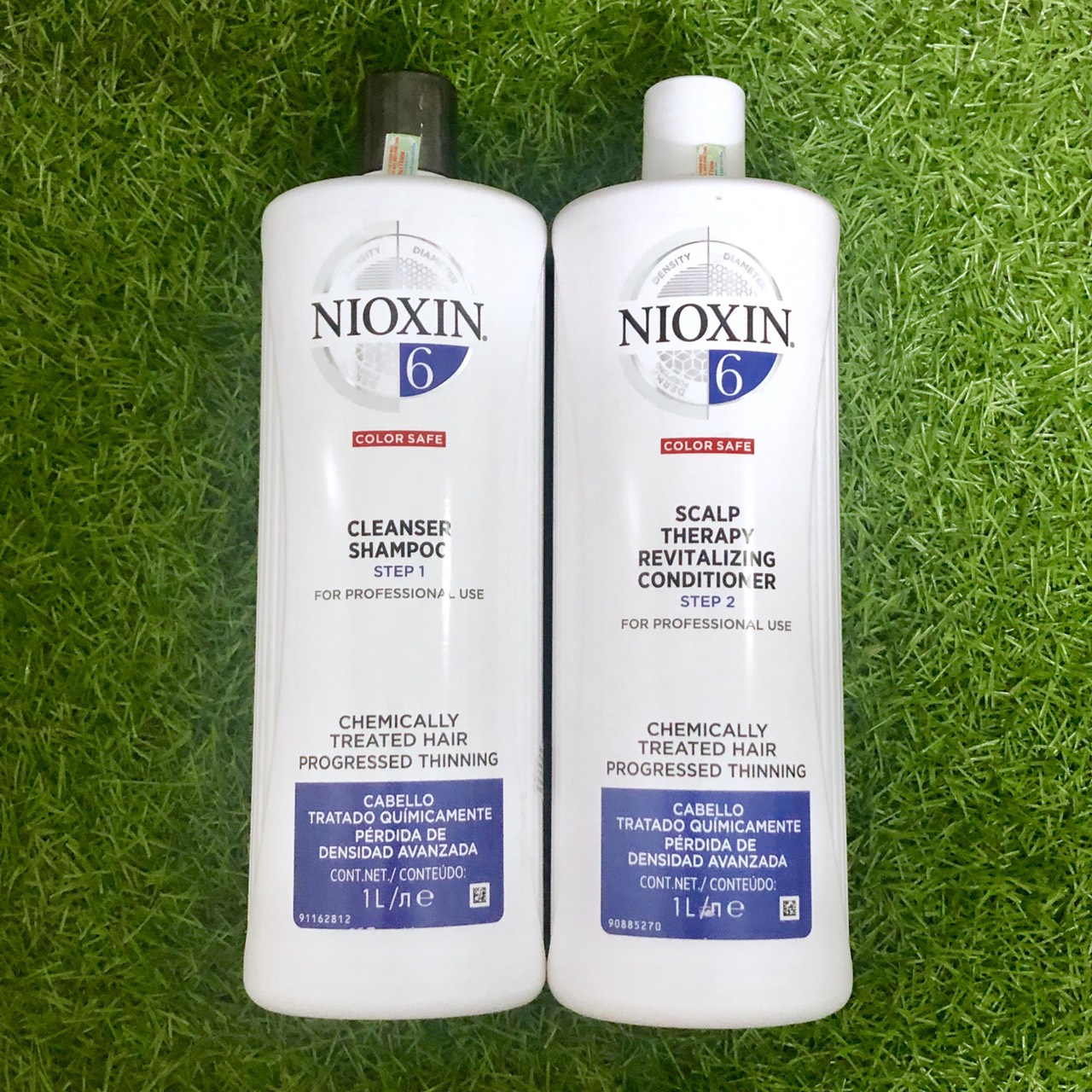 Bộ dầu gội xả Nioxin 6 Chemically Treated Hair Progressed Thinning Cho tóc uốn duỗi tẩy có dấu hiệu thưa rụng Mỹ 1000ml