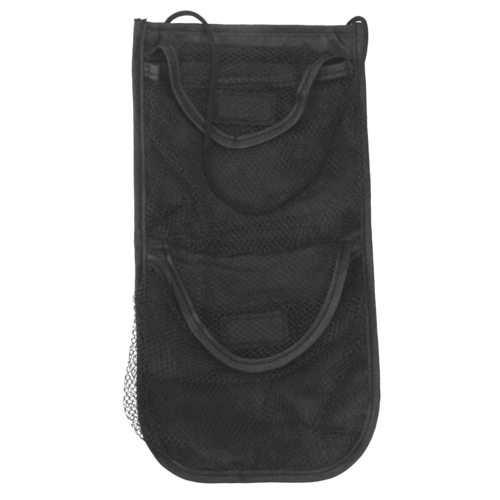 Portable Golf Tennis Balls Mesh Net Pouch Storage Carrying Bag Two Layers