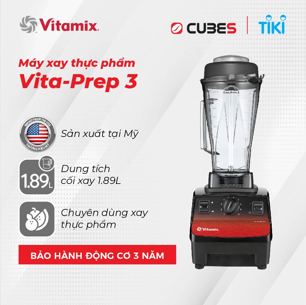 Máy xay sinh tố - thực phẩm Vitamix Vita-Prep 3- Hàng nhập khẩu chính hãng từ Mỹ