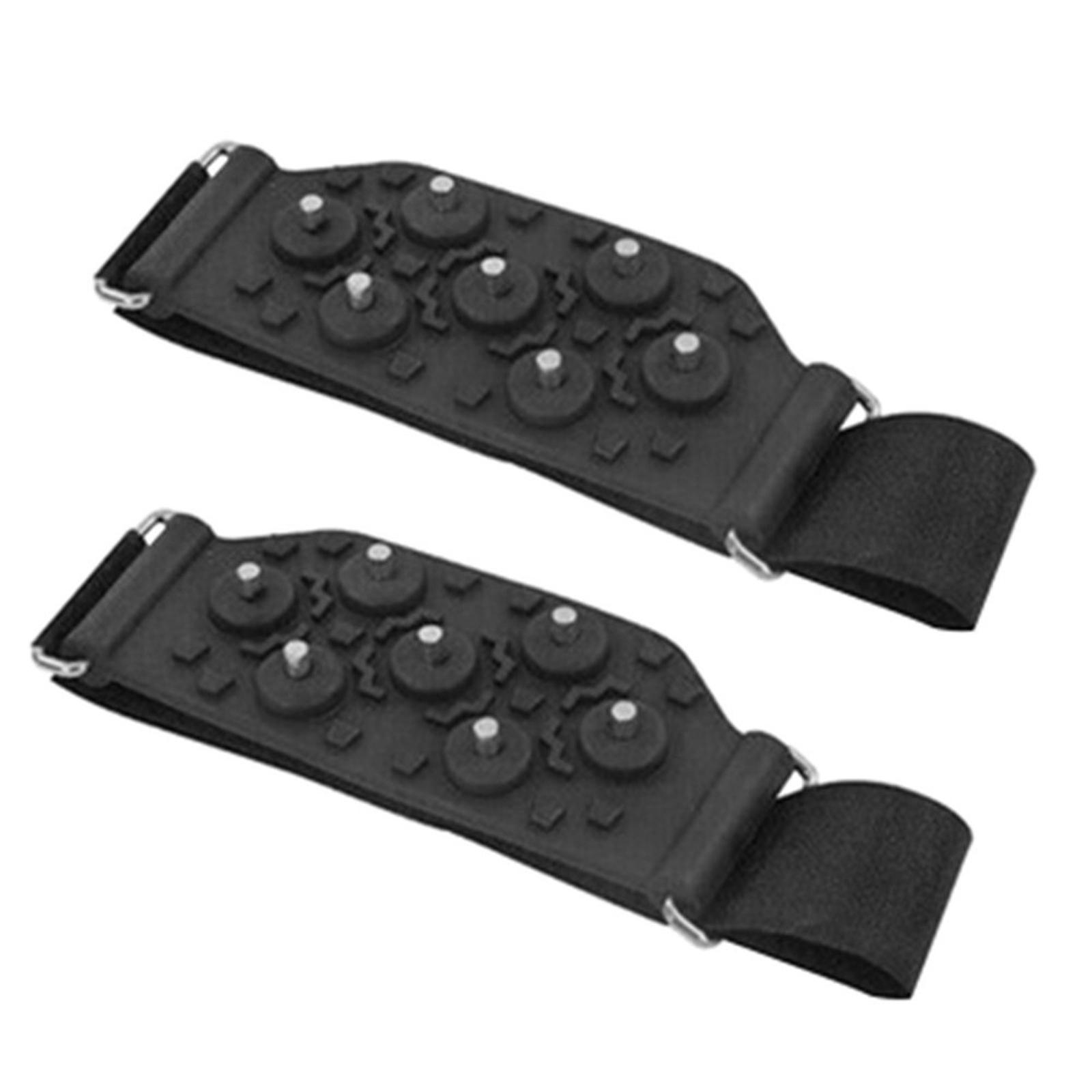 4 Pair Portable Ice Cleats Traction Crampons Shoe Covers for Men, Women