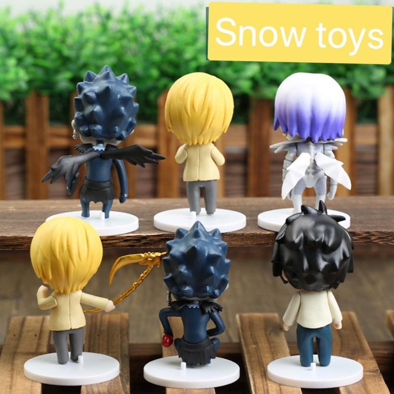 Mô hình Death Note - Yagami Raito Light Kira Tử thần Ryuk Shinigami Rem L Lawliet đế trắng - Cao khoảng 10cm - Bán lẻ