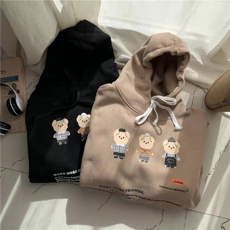 Hàng Siêu CấpNỉ Hoodie in gấu kute hàng chất dày