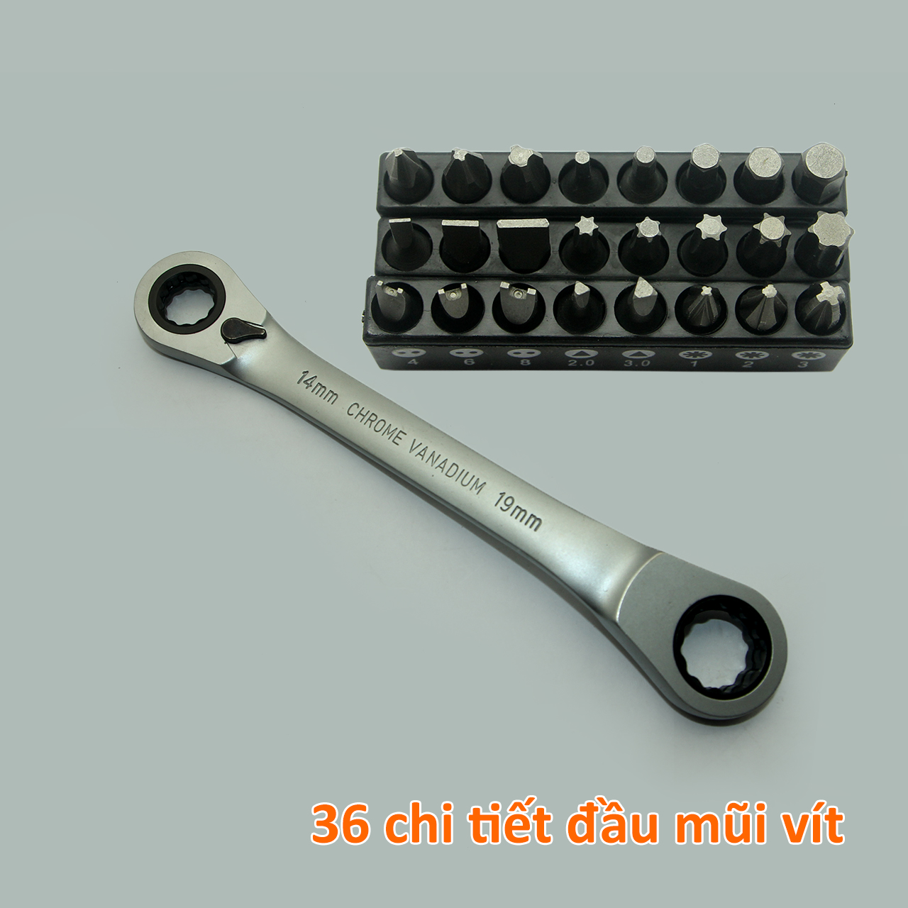 Bộ vặn ốc vít tự động đảo chiều 36 PCS thép CR-V