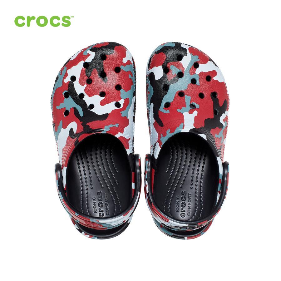 Giày lười trẻ em Crocs FW Classic Clog Toddler Camo Blk/Red - 207593-063