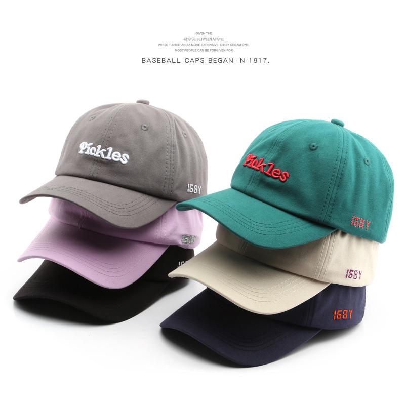 SLECKTON Cotton Mũ Bóng Chày Cho Nữ Và Nam Thời Trang Thêu Nón Đơn Giản Dễ Thương Nón Snapback Mùa Hè Tấm Che Mặt Trời Mũ Lưỡi Trai Unisex Color: Beige Size: Adjustable