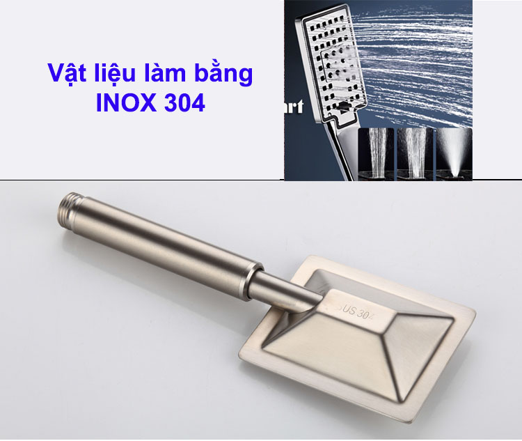 Bộ sen cây tắm đứng Nóng Lạnh Bộ sen vòi tắm chuẩn INOX 304 - Hàng Chính Hãng