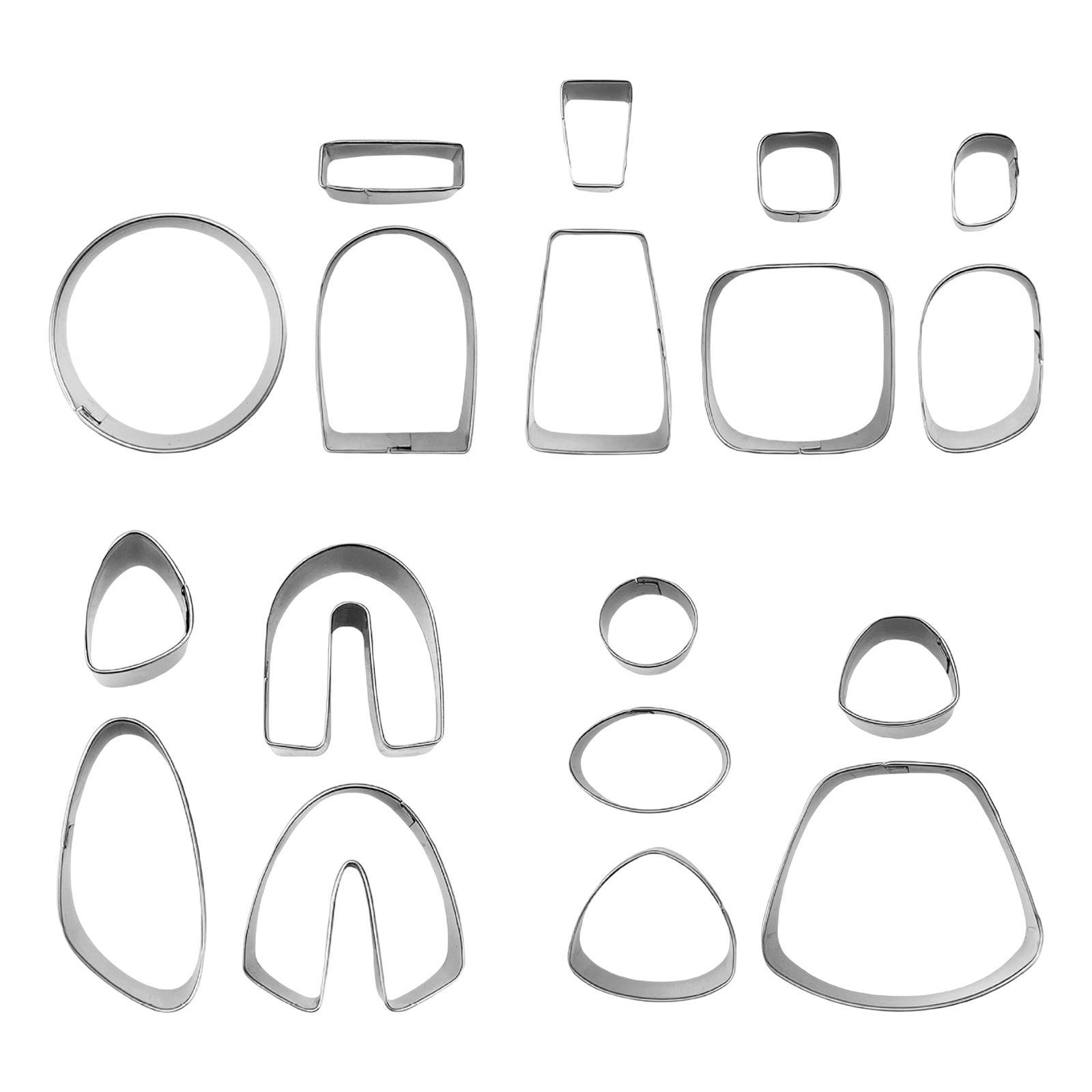 18 Pieces Polymer Clay Stainless Steel DIY Handmade for Earring