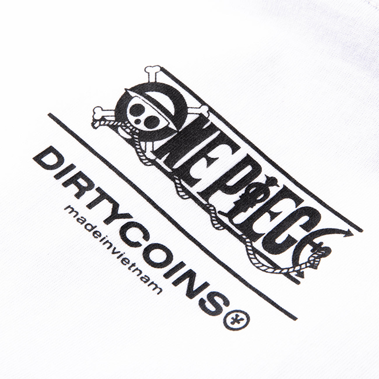Áo thun DirtyCoins x One Piece Logo T-shirt - White