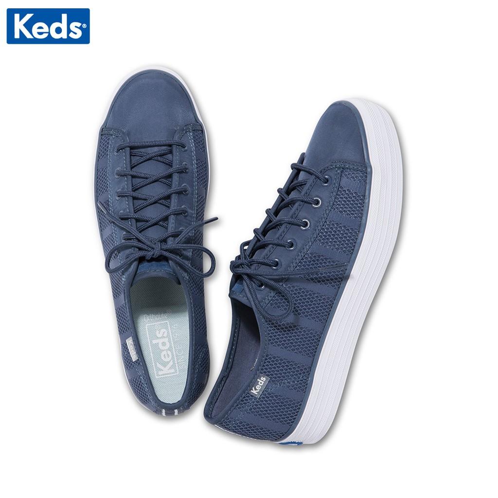 Giày Keds Nữ - Triple Kick Striped Mesh Indigo - KD058055