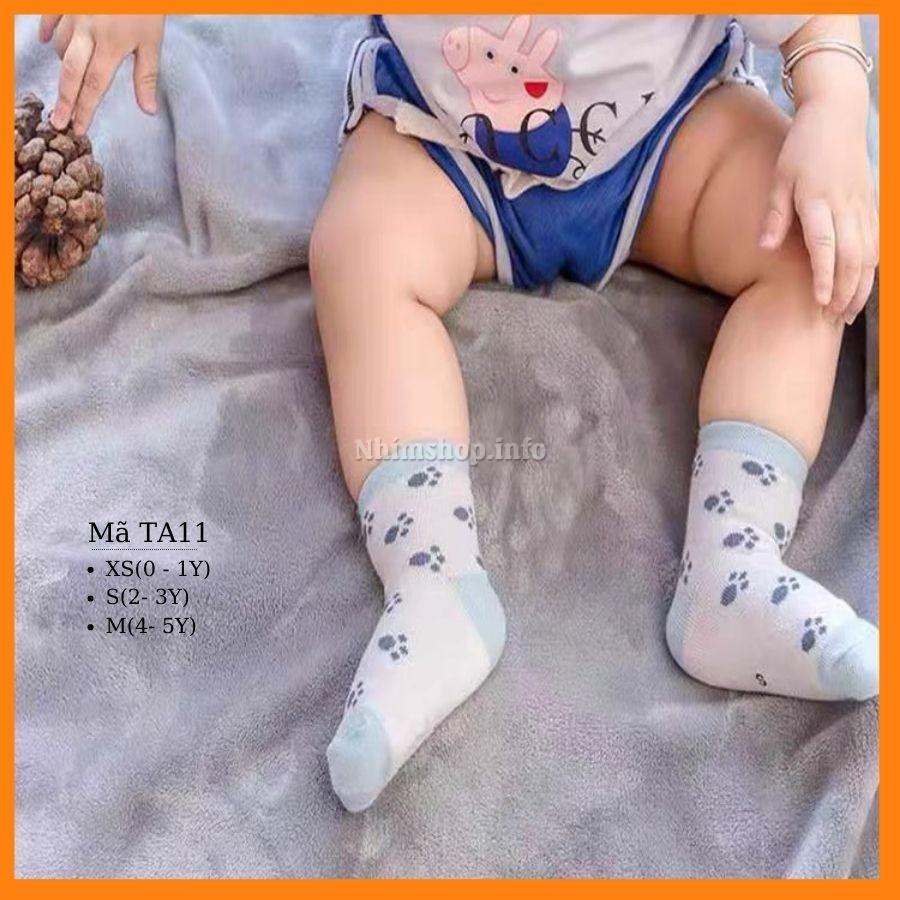 Tất cho bé trai bé gái cao cổ vớ phù hợp cho trẻ em 0 đến 5 tuổi cotton mềm mại điều hòa kháng khuẩn TA11