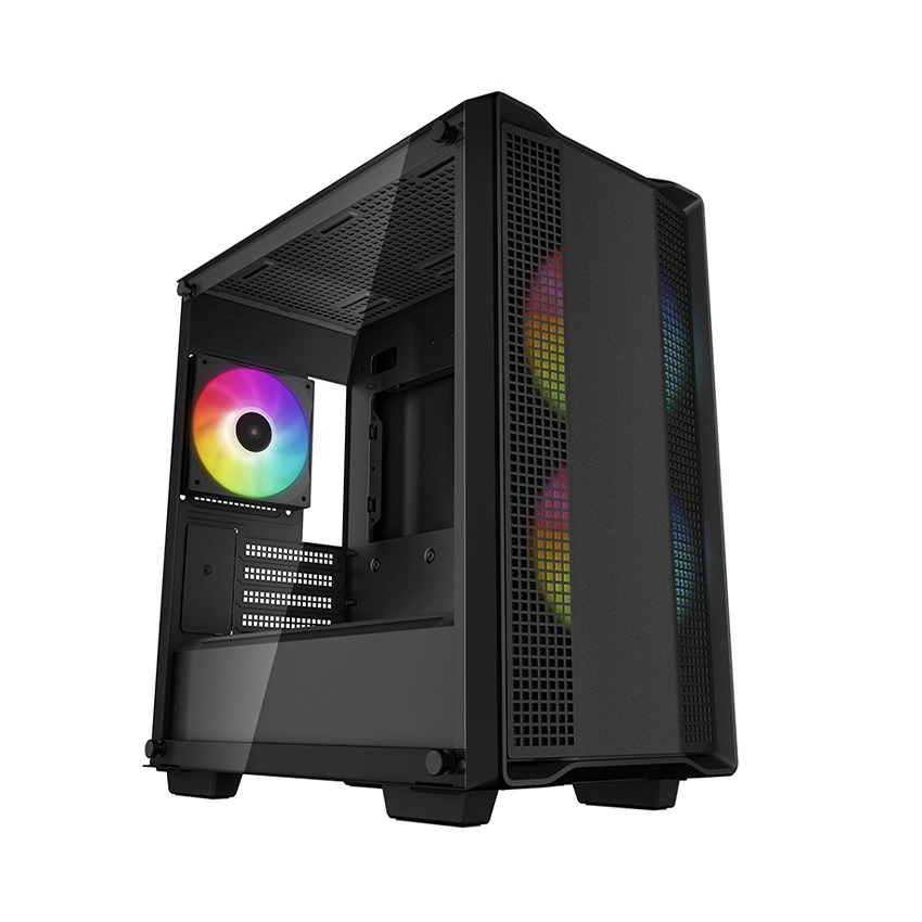 Vỏ máy tính Case Deepcool CC360 ARGB sẵn 3 Fan LED Gaming Kính cường lực (Mini-ITX/ Micro-ATX) - Hàng chính hãng Viễn Sơn phân phối