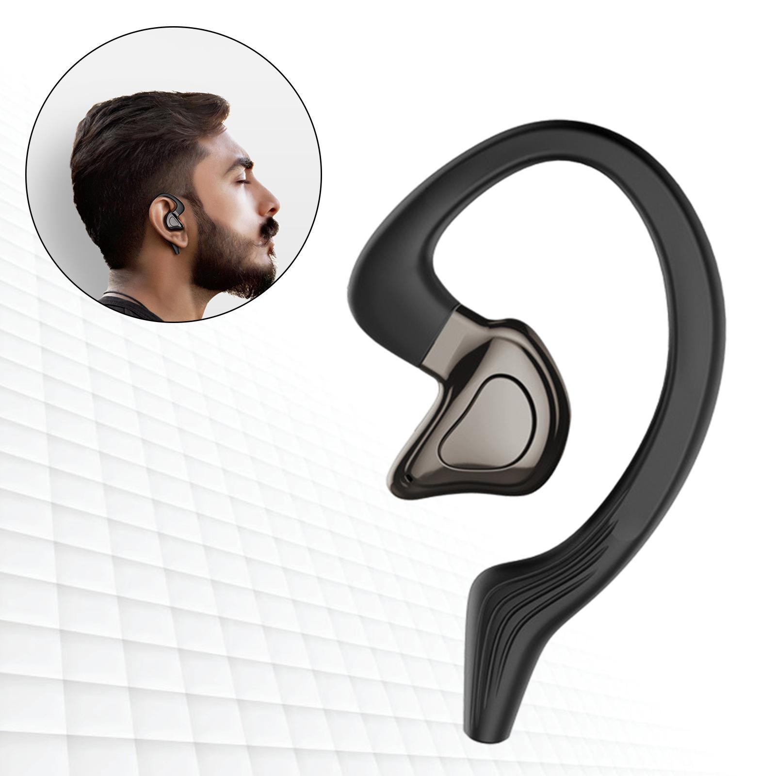 Wireless Bluetooth Headset with Mic Business Headphones Earphones Left Ear