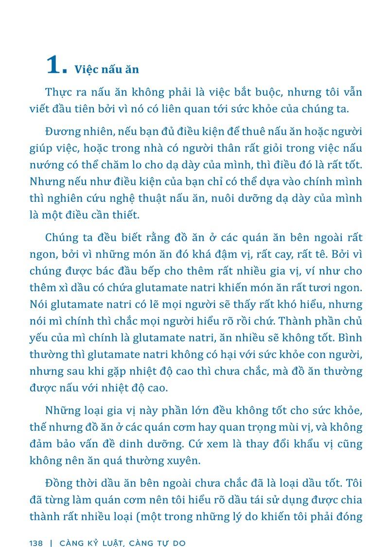 Càng Kỷ Luật, Càng Tự Do