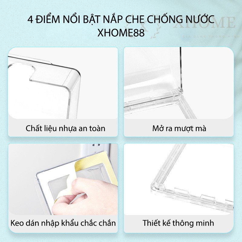 Hộp Chụp Ổ Điện Chống Thấm Nước Bảo Vệ An Toàn Cho Gia Đình