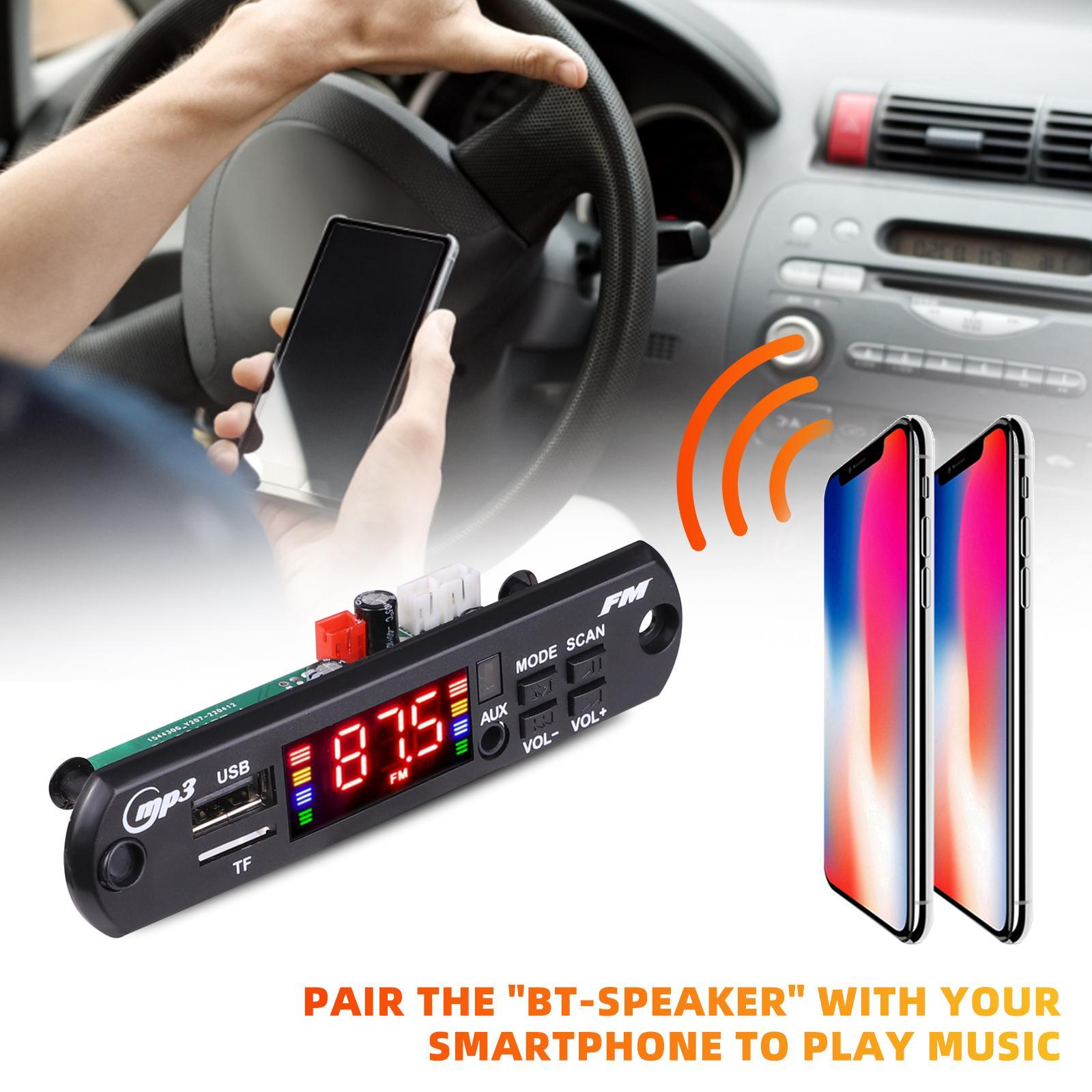 Multifunction MP3 Player Decoding Board with Remote Control 12V for Auto