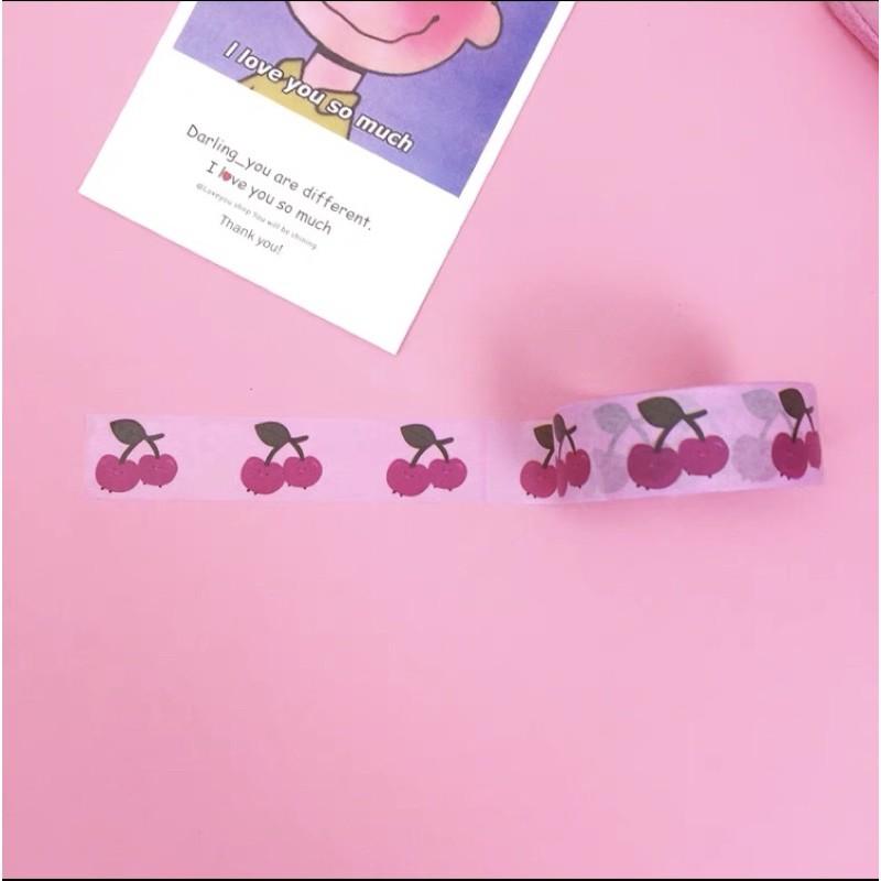 Băng dính Washi tape trang trí sổ học tập nhiều hình dễ thương