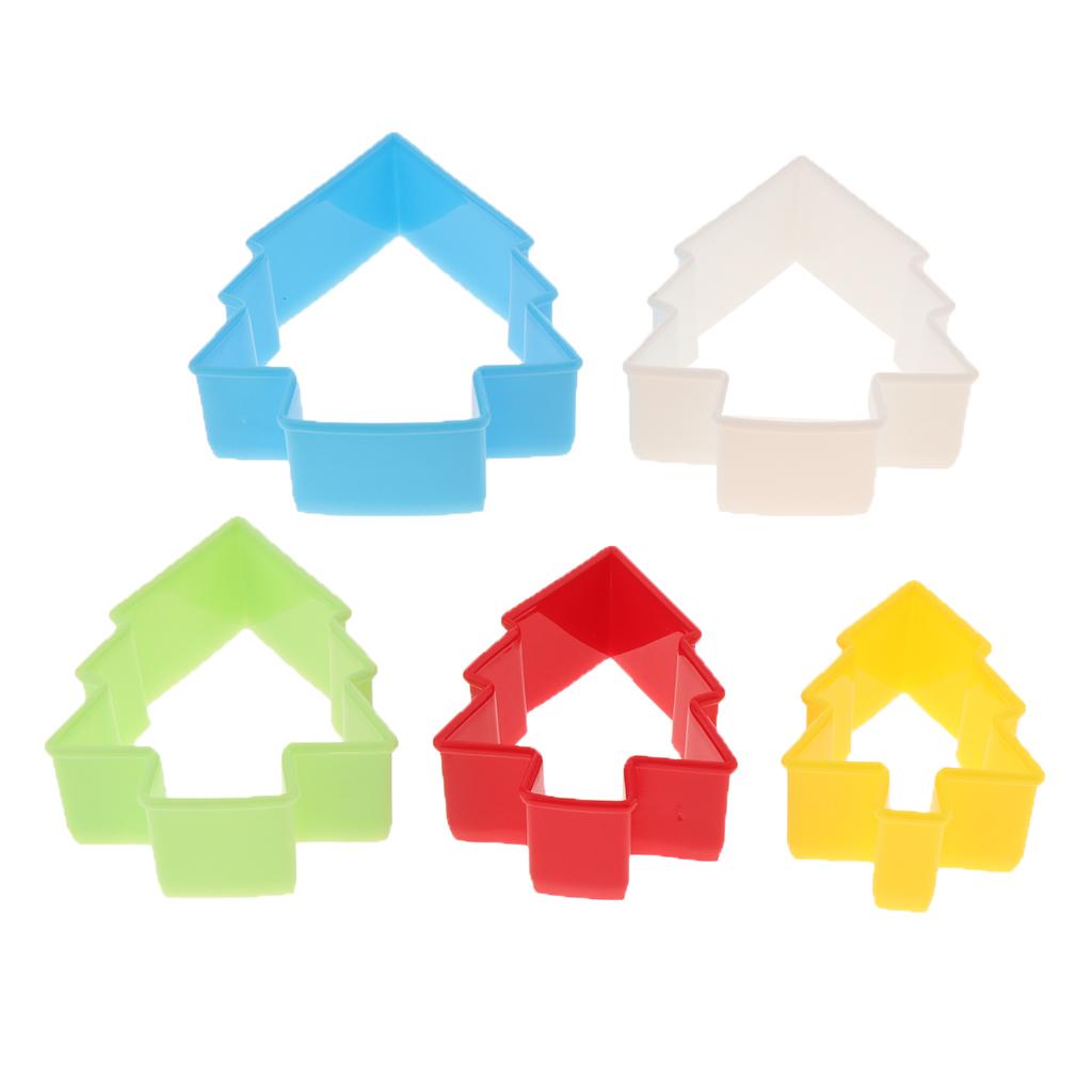 5Pcs Cookie Cutter Set Biscuit Sandwich Fondant Cake Fruit Vegetable Flower