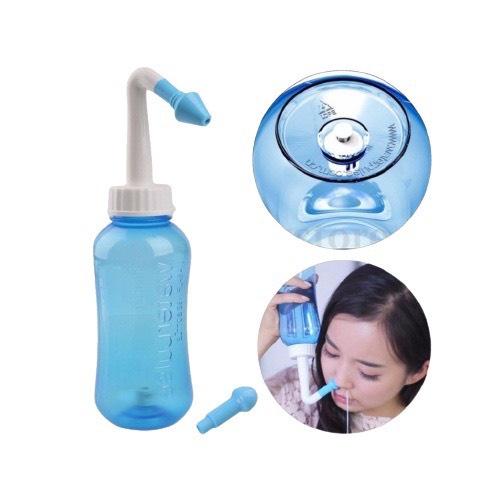 Bình rửa mũi Water Pulse 300ml (Tặng kèm gói muối), giúp làm sạch khoang mũi, loại bỏ bụi bẩn, phấn hoa, chống viêm