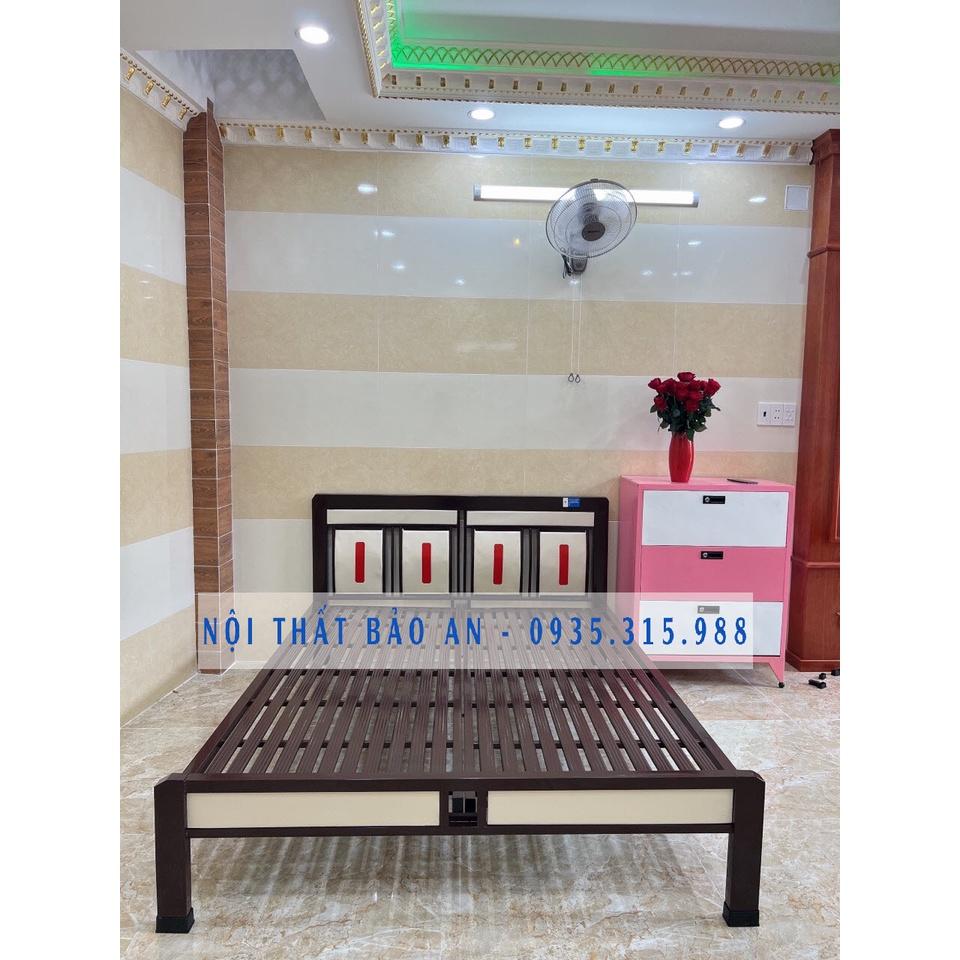 GIƯỜNG SẮT HỘP - NGANG 1M8 BẢO HÀNH 2 NĂM - BẢO AN